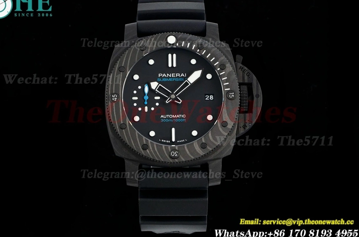 Black Submersible Carbon RU Dial P900 VSF 42MM PAM2231 0209